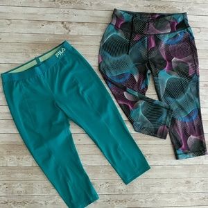 Fila Pants - 🌺Set of 2🌺 Workout Capri pants size medium Fila Pants - 🌺Set of 2🌺 Workout Capri pants size medium